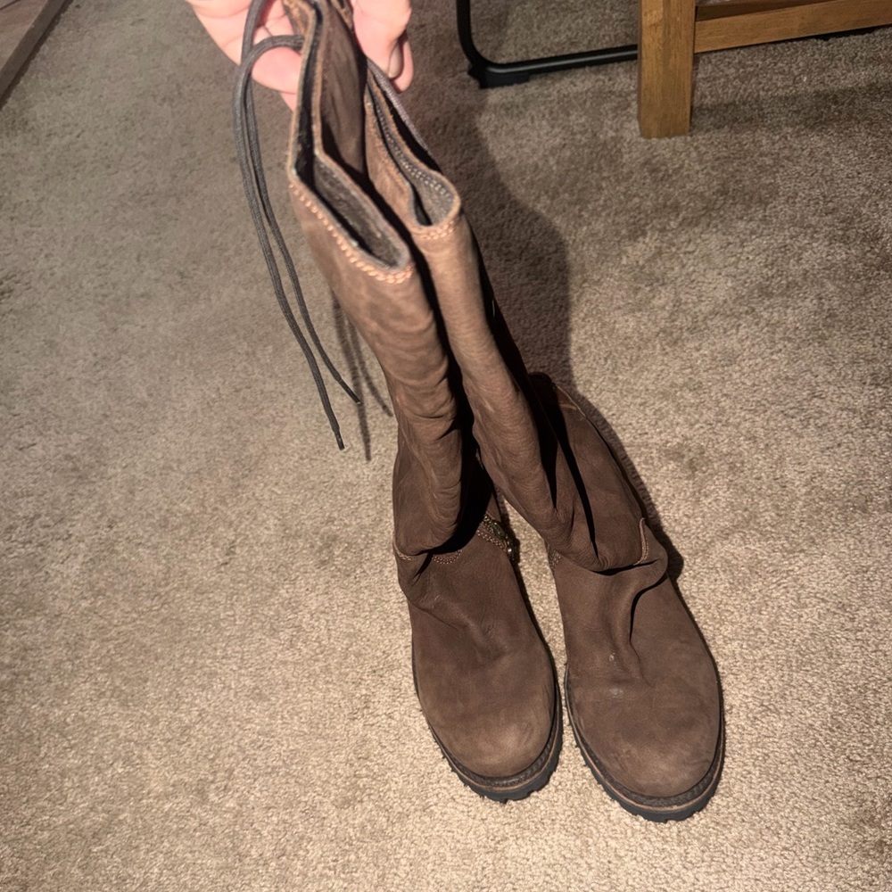 Liberty Black LB Womens Caborca tall lace boots size 8 excellent condition - Picture 8 of 9